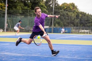 Chris Czermak playing with the Wilson K Factor Six One 90 Tour tennis racket