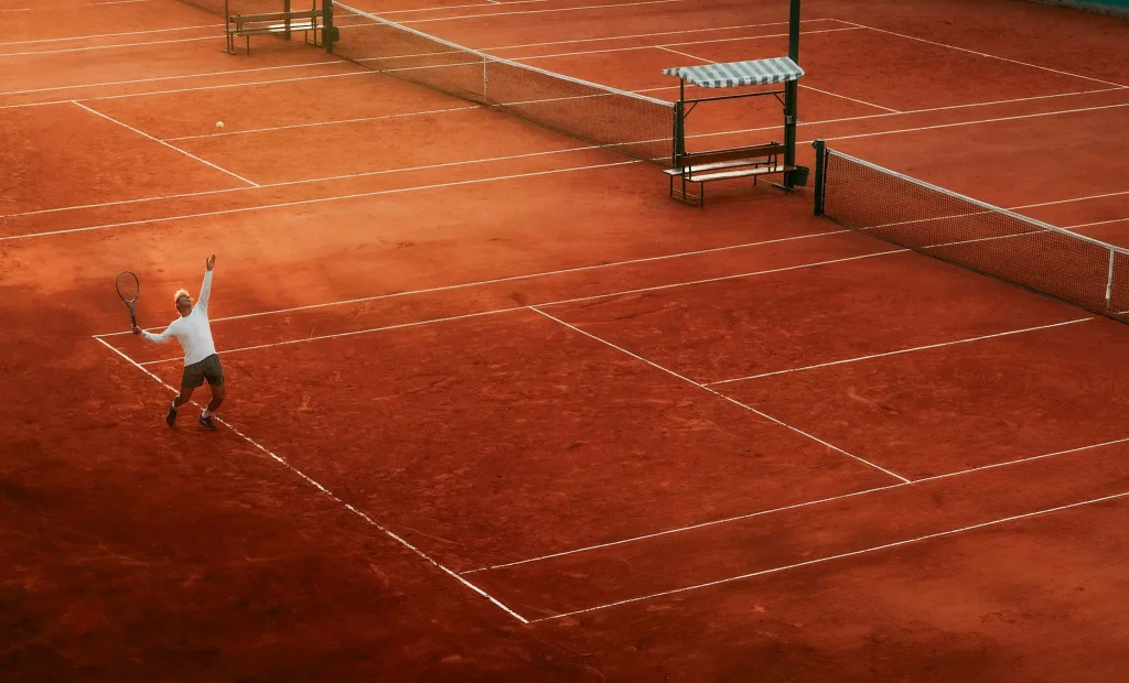 Red Clay Tennis Court